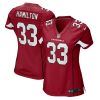 Antonio Hamilton 33 Arizona Cardinals Women GameJersey - Cardinal