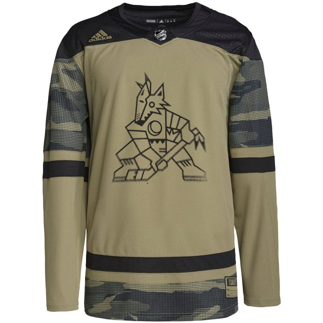 Arizona Coyotes Military Appreciation Team Authentic Custom Practice Jersey - Camo - Image 2