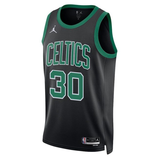 Sam Hauser 30 Boston Celtics 2024 FINALS CHAMPIONS Swingman Jersey - Statement Edition - Black - Image 2