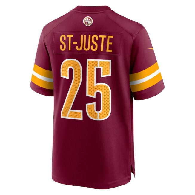 Benjamin St-Juste 25 Washington Commanders Men Game Jersey - Burgundy - Image 3