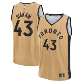 Pascal Siakam Toronto Raptors Fanatics Fast Break Jersey - Gold - City Edition