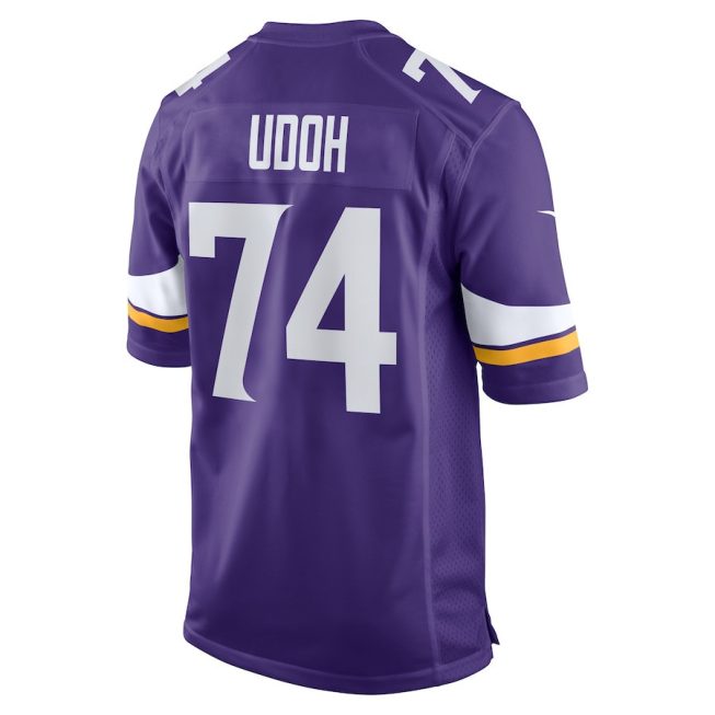 Oli Udoh 74 Minnesota Vikings Men Game Jersey - Purple - Image 3