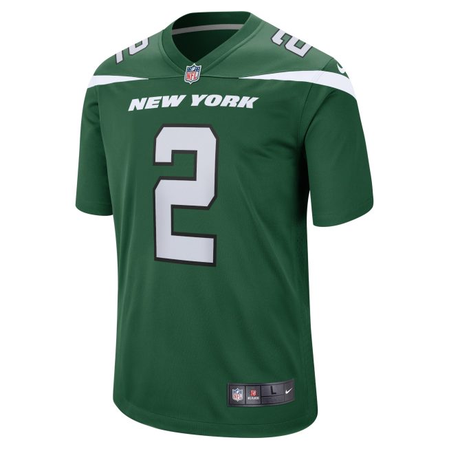 Zach Wilson New York Jets Game Jersey - Gotham Green - Image 2