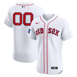 Boston Red Sox Home Elite Pick-A-Player Retired Roster Patch Jersey - White
