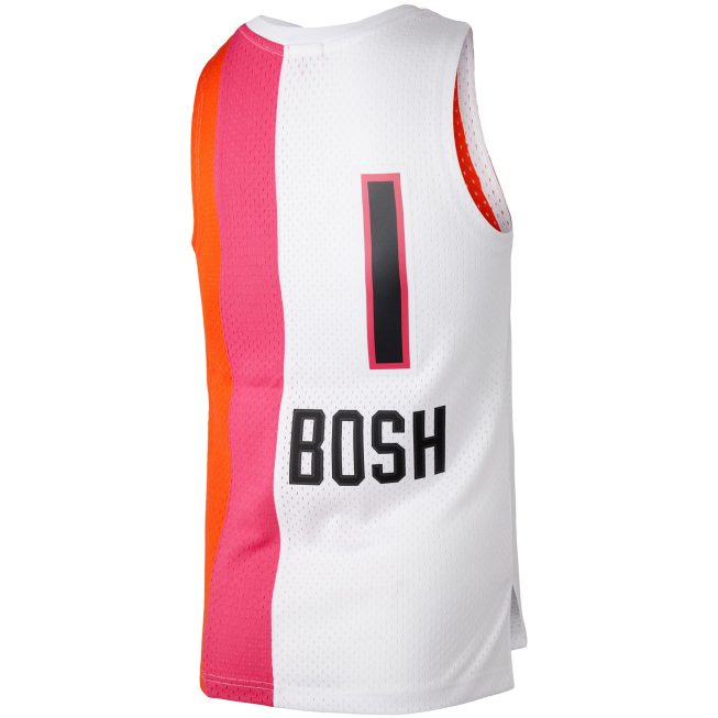 Chris Bosh Miami Heat Mitchell & Ness Women's Hardwood Classics 2011/12 Swingman Jersey - White - Image 3