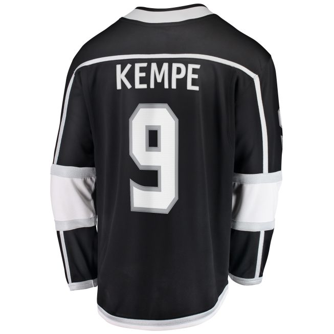 Adrian Kempe Los Angeles Kings Fanatics Home Premier Breakaway Player Jersey - Black - Image 3