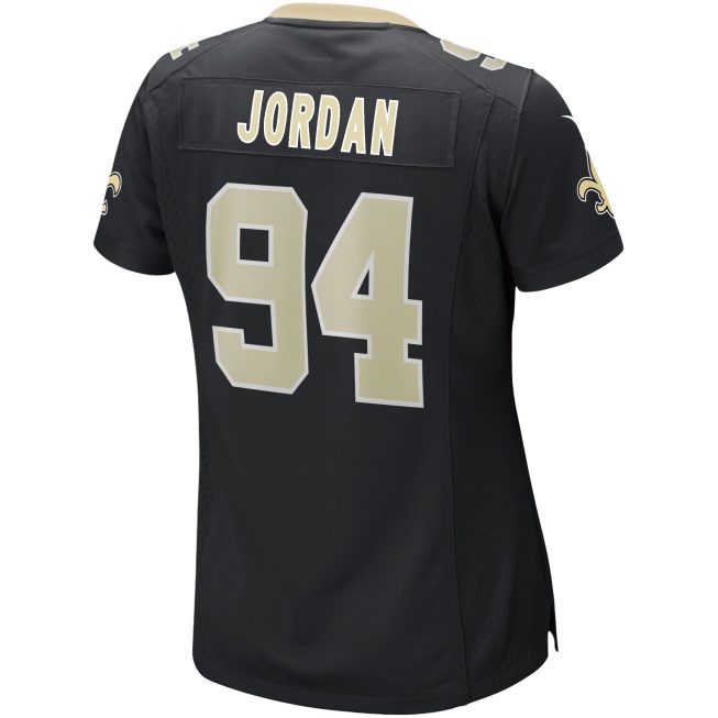 Cameron Jordan New Orleans Saints Women's Game Jersey - Black - Image 3