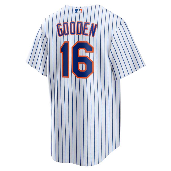 Dwight Gooden New York Mets Home Replica Player Jersey - White - Image 3