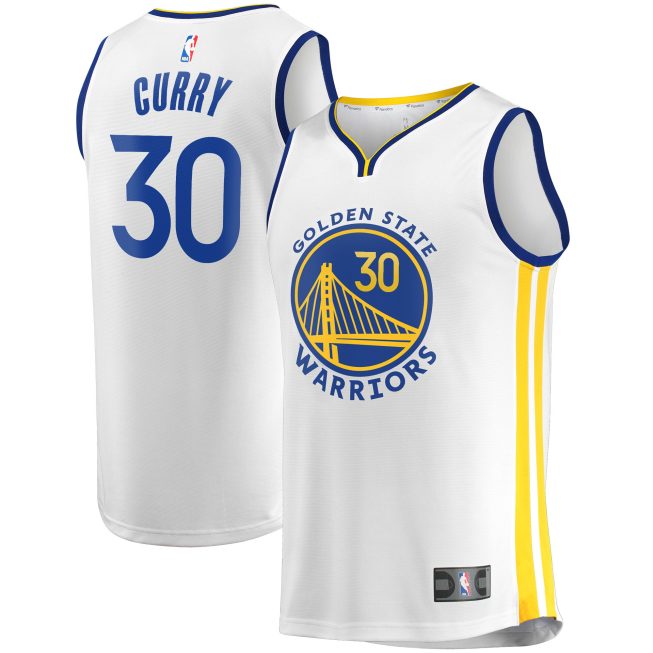 Stephen Curry Golden State Warriors Fanatics Youth 2022/23 Fast Break Replica Player Jersey - Association Edition - White