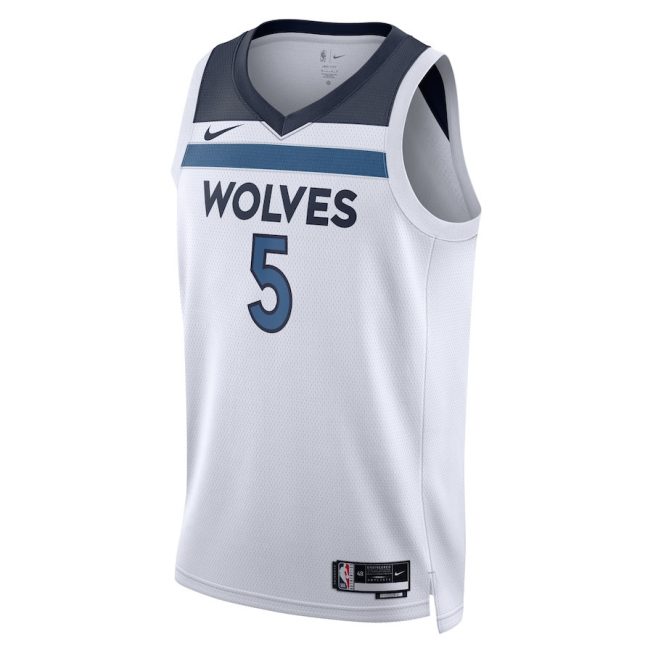 Anthony Edwards 5 Minnesota Timberwolves Unisex Swingman Jersey - Association Edition - White - Image 2