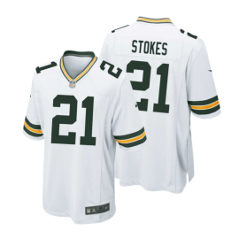 Eric Stokes 21 Green Bay Packers Men Away Game Jersey - White