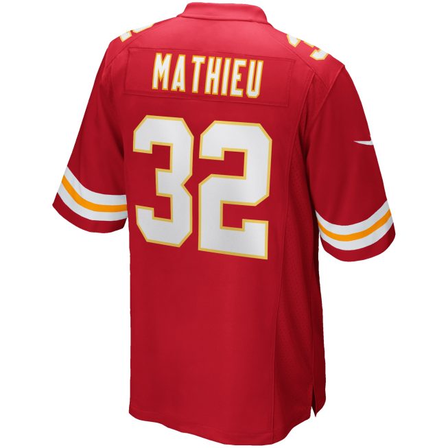 Tyrann Mathieu Kansas City Chiefs Game Player Jersey - Red - Image 3