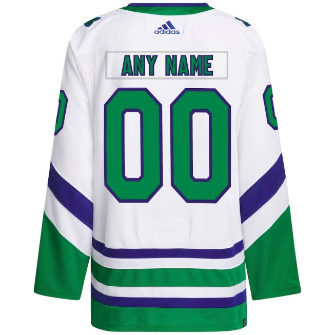 Carolina Hurricanes Primegreen Custom Men Jersey - White - Image 3