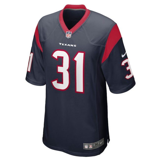 Steven Nelson 31 Houston Texans Men's Game Jersey - Navy - Image 2