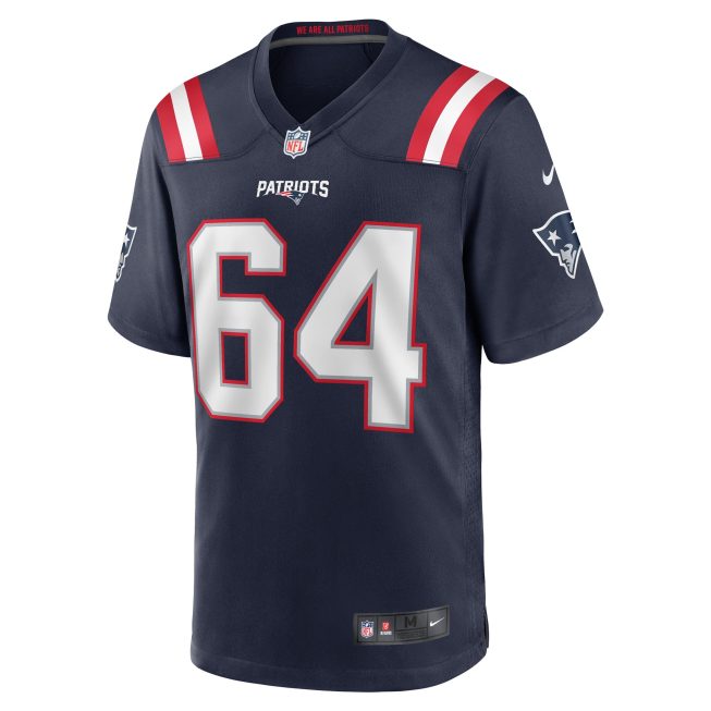 Andrew Stueber New England Patriots Game Player Jersey - Navy - Image 2