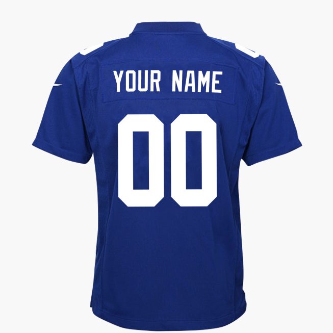 New York Giants 4X Super Bowl Champions Jersey - Youth, Royal - Image 3