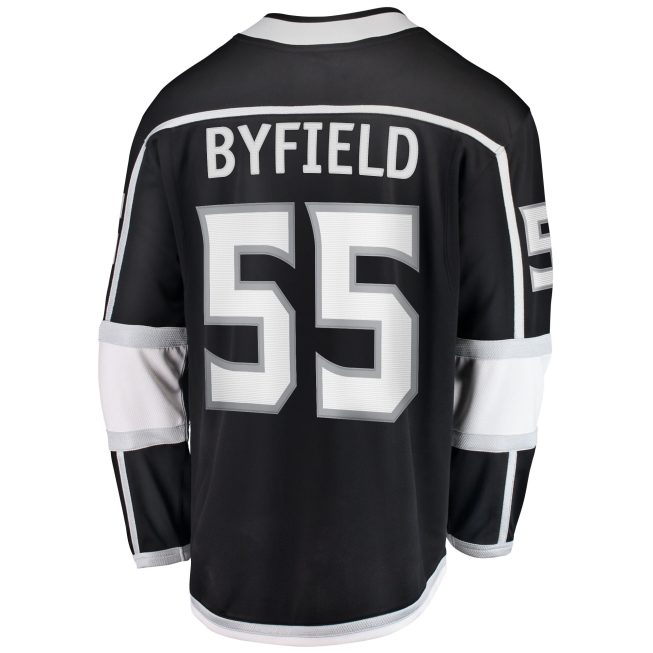Quinton Byfield Los Angeles Kings Fanatics Home Team Breakaway Player Jersey - Black - Image 3