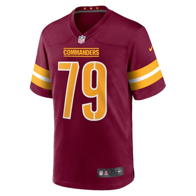 Braeden Daniels 79 Washington Commanders Men Game Jersey - Burgundy - Image 2