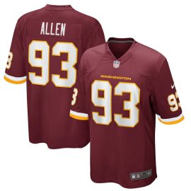 Jonathan Allen 93 Washington Commanders Team Men Game Jersey - Burgundy