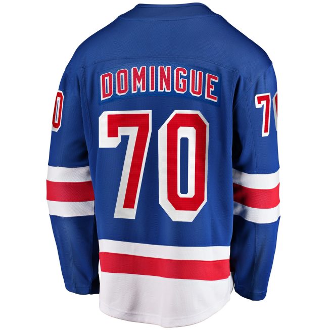 Louis Domingue New York Rangers Fanatics Home Breakaway Jersey - Blue - Image 3