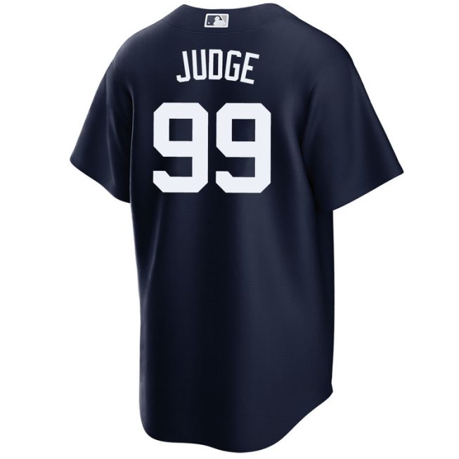 Aaron Judge New York Yankees Alternate Navy World Series Jersey - Image 2