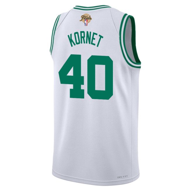 Luke Kornet 40 Boston Celtics 2024 FINALS PATCH Swingman Jersey - Association Edition - White - Image 3
