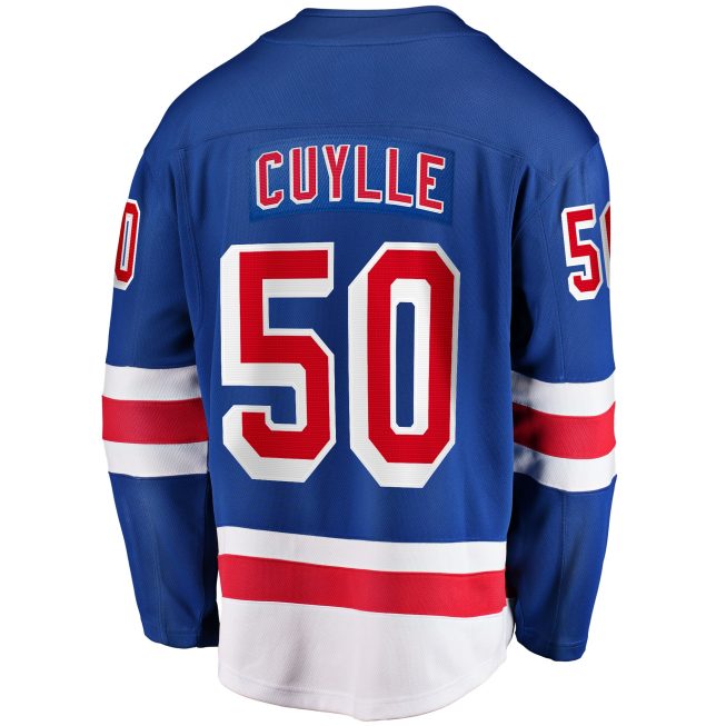 Will Cuylle New York Rangers Fanatics Home Premier Breakaway Player Jersey - Blue - Image 3