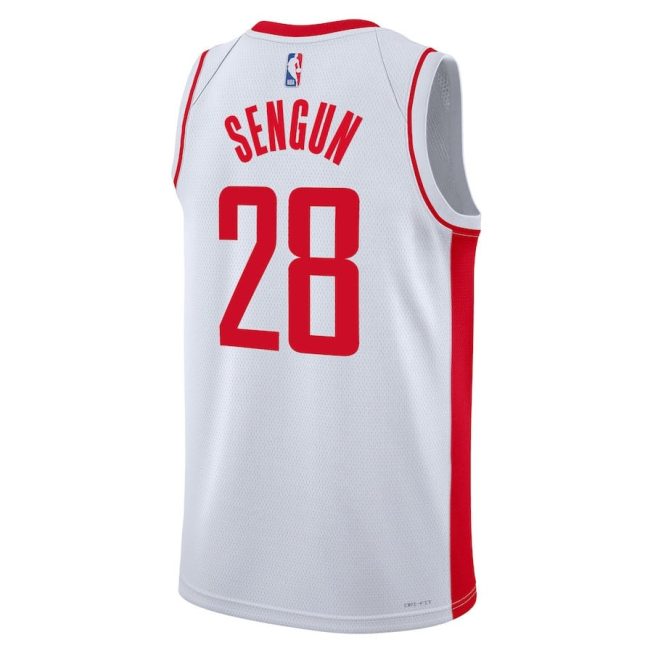 Alperen Sengun 28 Houston Rockets 2023/24 Association Edition Swingman Jersey - White - Image 3
