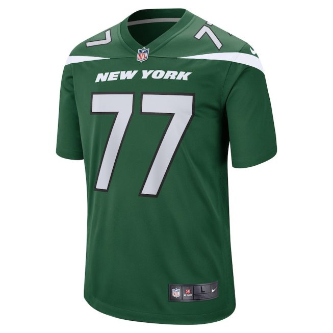 Mekhi Becton 77 New York Jets Men Game Jersey - Gotham Green - Image 2