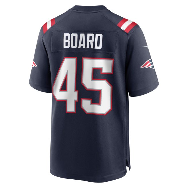 Chris Board New England Patriots Game Player Jersey - Navy - Image 3