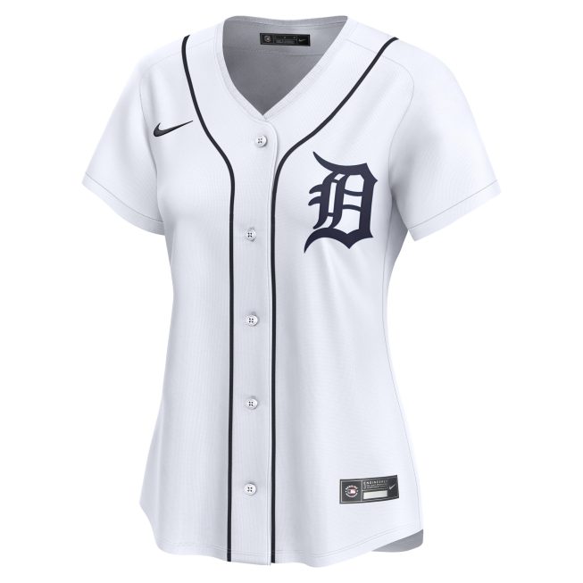 Detroit Tigers Women's #1 Mom Home Limited Jersey - White - Image 2