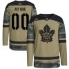 Toronto Maple Leafs Logo Military Appreciation Team Authentic Custom Practice Jersey - Camo