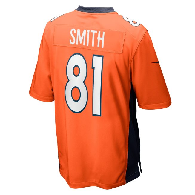 Tre'Quan Smith Denver Broncos Game Jersey - Orange - Image 3