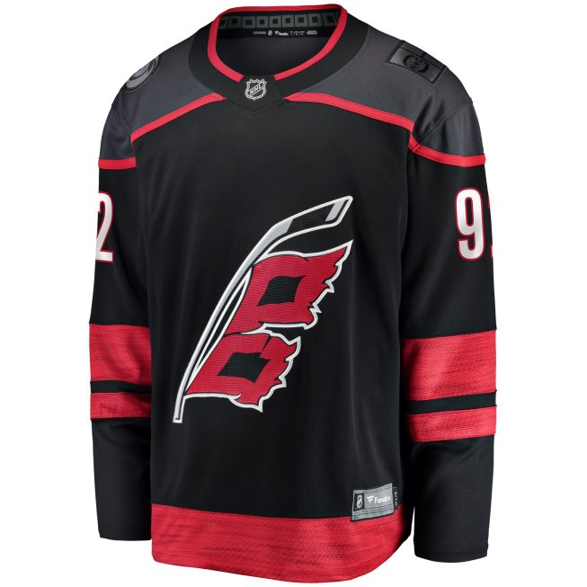 Evgeny Kuznetsov Carolina Hurricanes Fanatics Home Breakaway Jersey - Black - Image 2