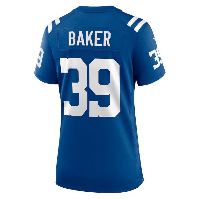Darrell Baker Jr 39 Indianapolis Colts Women Team Game Jersey - Royal - Image 3