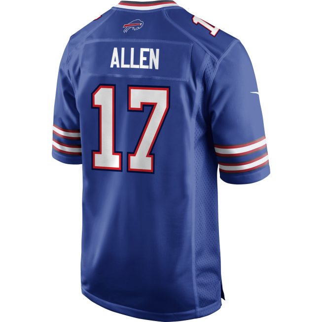 Josh Allen Buffalo Bills Youth Game Jersey - Royal - Image 3