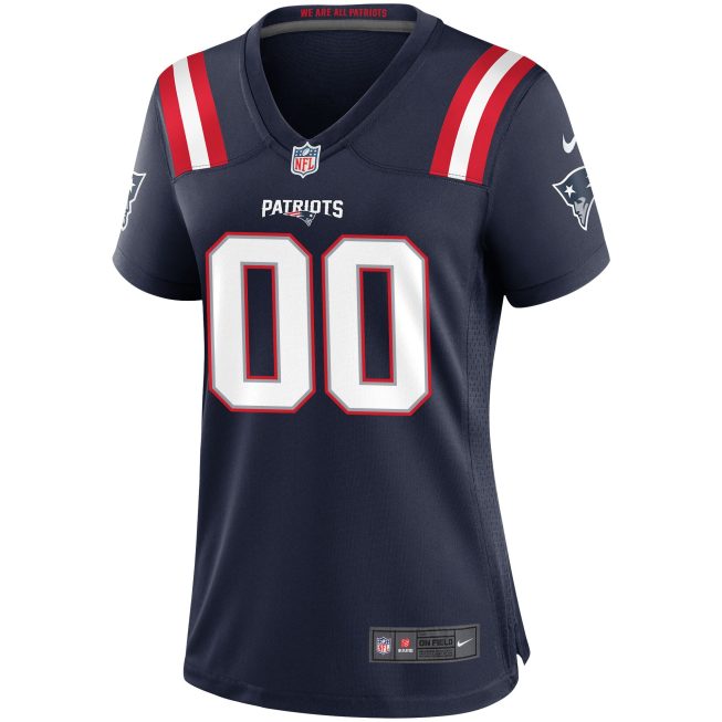 New England Patriots Women's Custom Game Jersey - Navy - Image 2