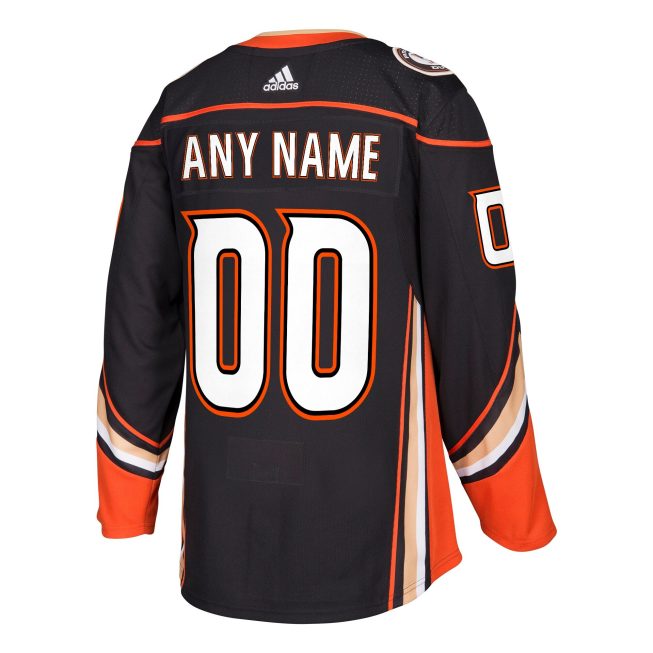 Anaheim Ducks Authentic Custom Jersey - Black - Image 3