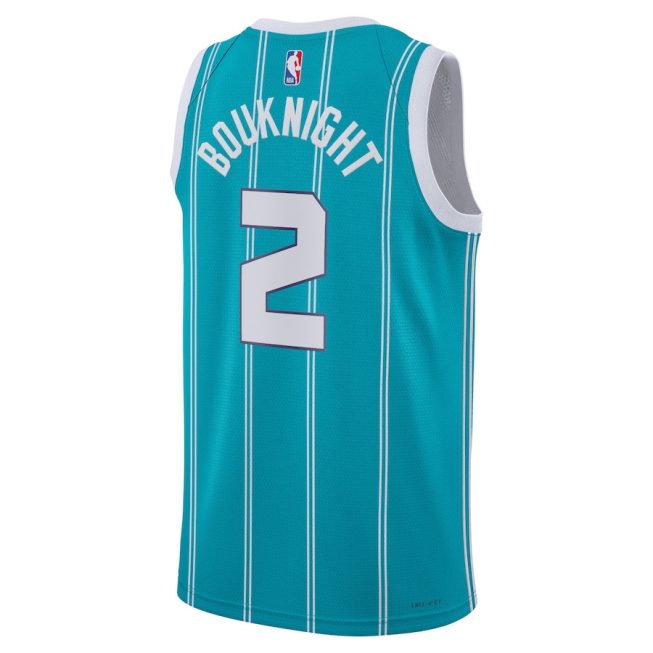James Bouknight 2 Charlotte Hornets Unisex Swingman Jersey - Icon Edition - Teal - Image 3