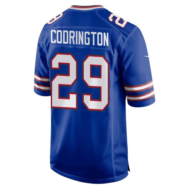 Brandon Codrington 29 Buffalo Bills Super Bowl LIX New Orleans Patch Game Men Jersey - Royal - Image 2