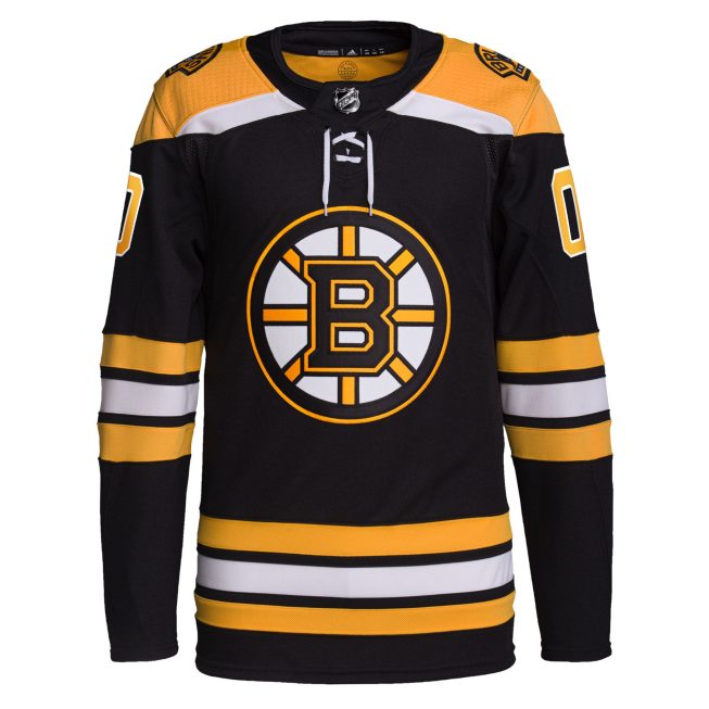 Boston Bruins Home Primegreen Authentic Custom Jersey - Black - Image 2