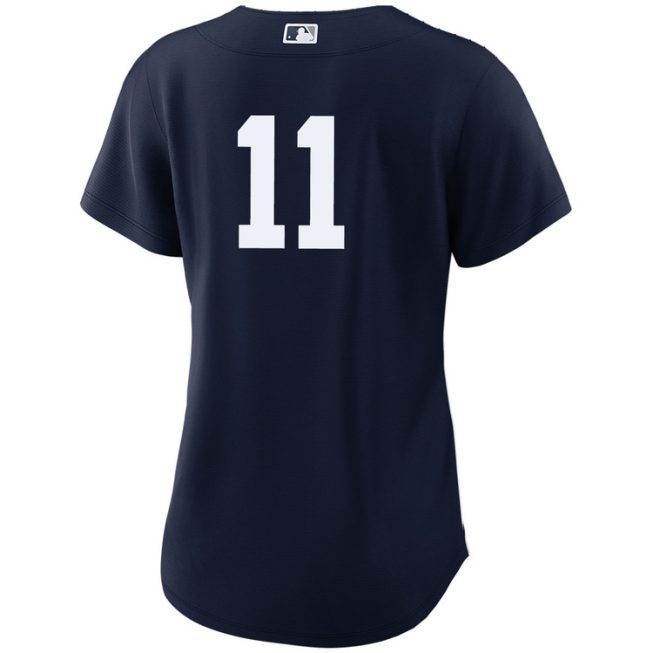 Anthony Volpe New York Yankees Women's Alternate Navy Player World Series Jersey - Image 2