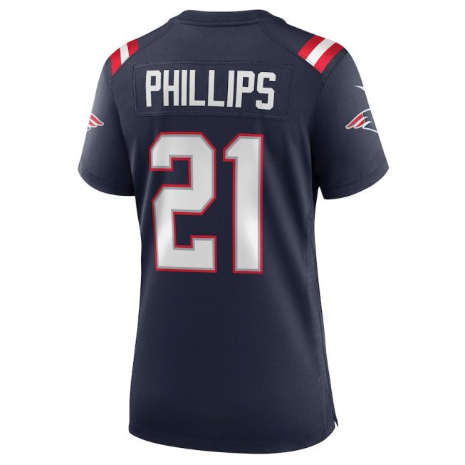 Adrian Phillips 21 New England Patriots Women Game Jersey - Navy - Image 3