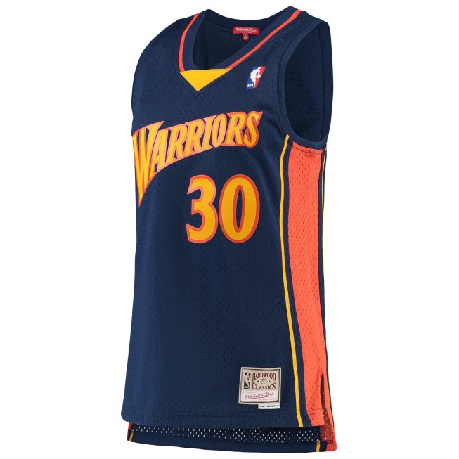 Stephen Curry Golden State Warriors Mitchell & Ness Women's 2009-10 Hardwood Classics Swingman Jersey - Navy - Image 2