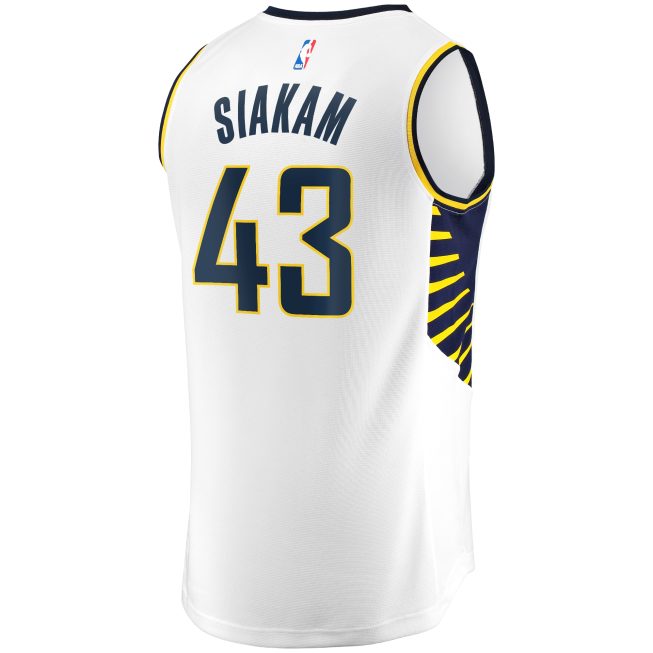 Pascal Siakam Indiana Pacers Fanatics Youth Fast Break Player Jersey - Association Edition - White - Image 3