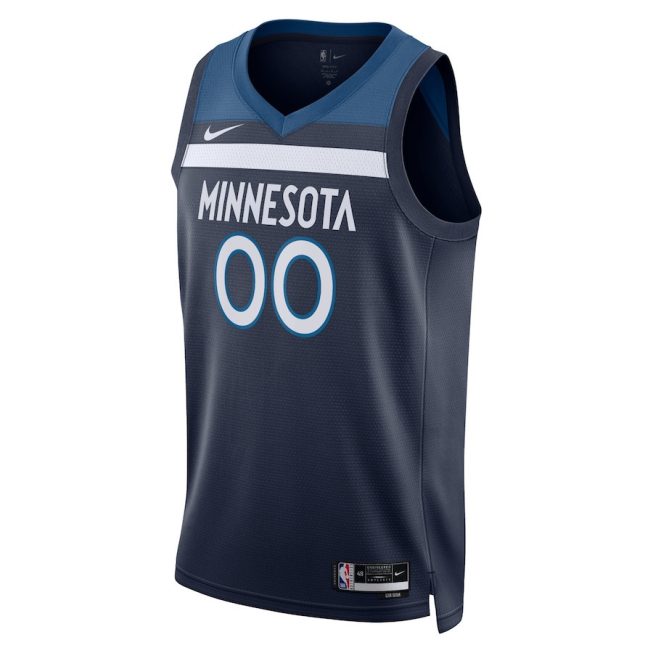 Minnesota Timberwolves 2023/24 Icon Swingman Custom Men Jersey - Navy - Image 2
