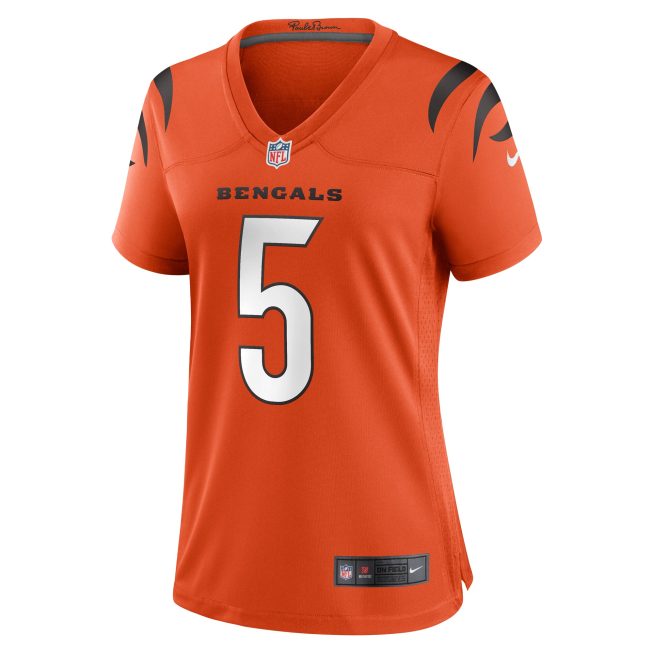Tee Higgins Cincinnati Bengals Women's Alternate Game Player Jersey - Orange - Image 2