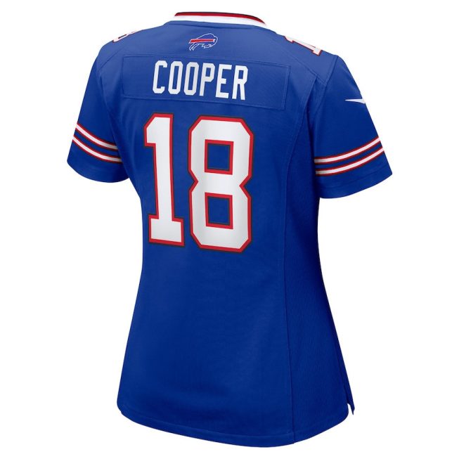 Amari Cooper #18 Buffalo Bills Super Bowl LIX Women's Jersey - Royal - Image 3