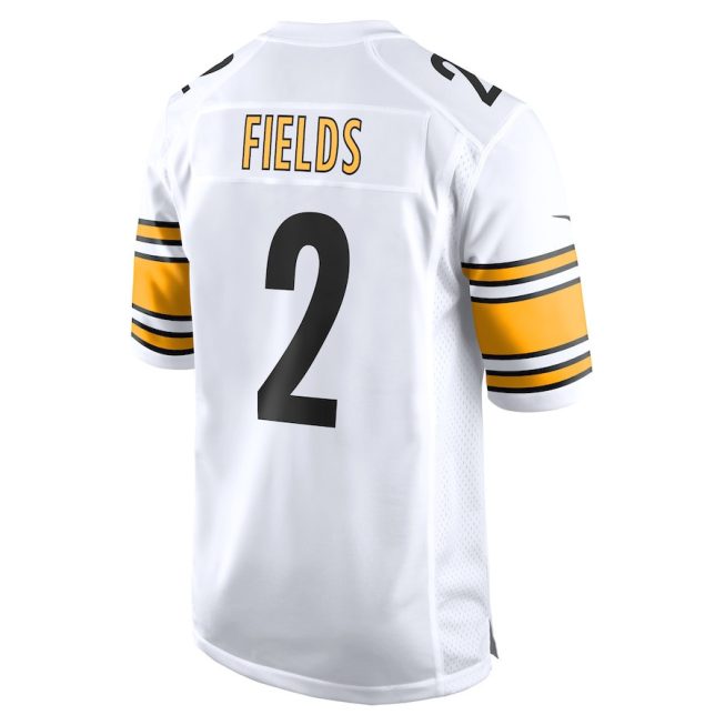 Justin Fields 2 Pittsburgh Steelers Game Men Jersey - White - Image 3