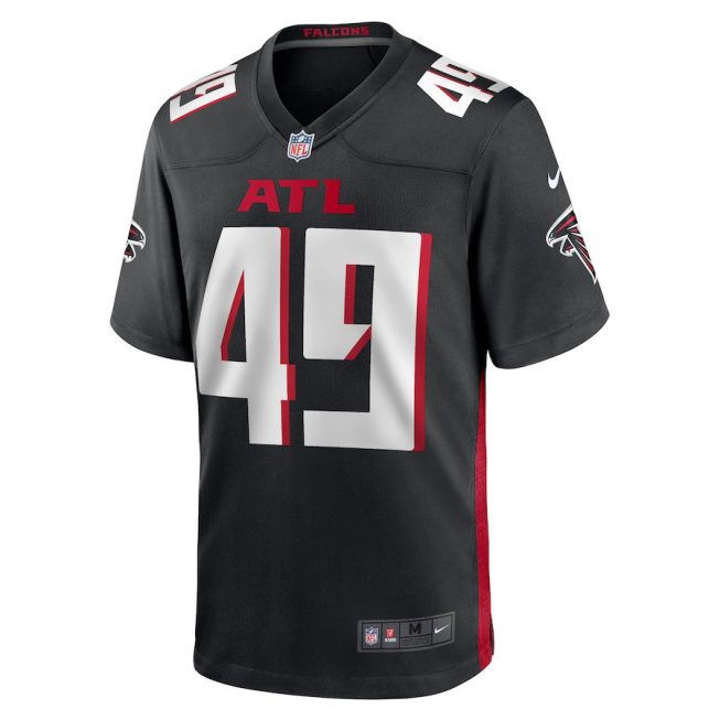 Liam McCullough 49 Atlanta Falcons Game Men Jersey - Black - Image 2